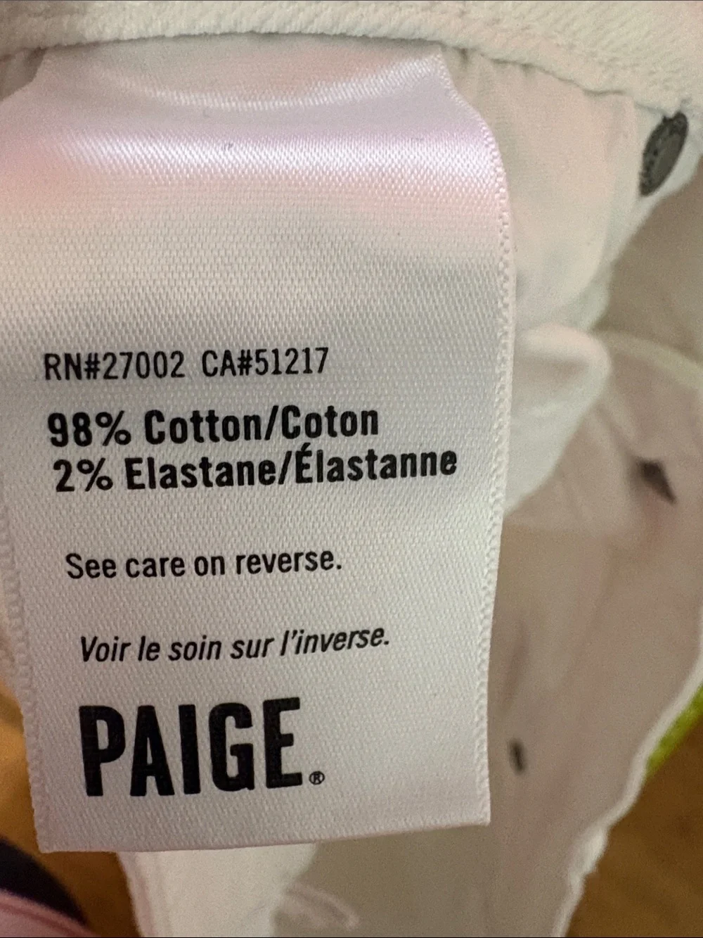 PAIGE White Women's Cuffed Denim Shorts Size 31